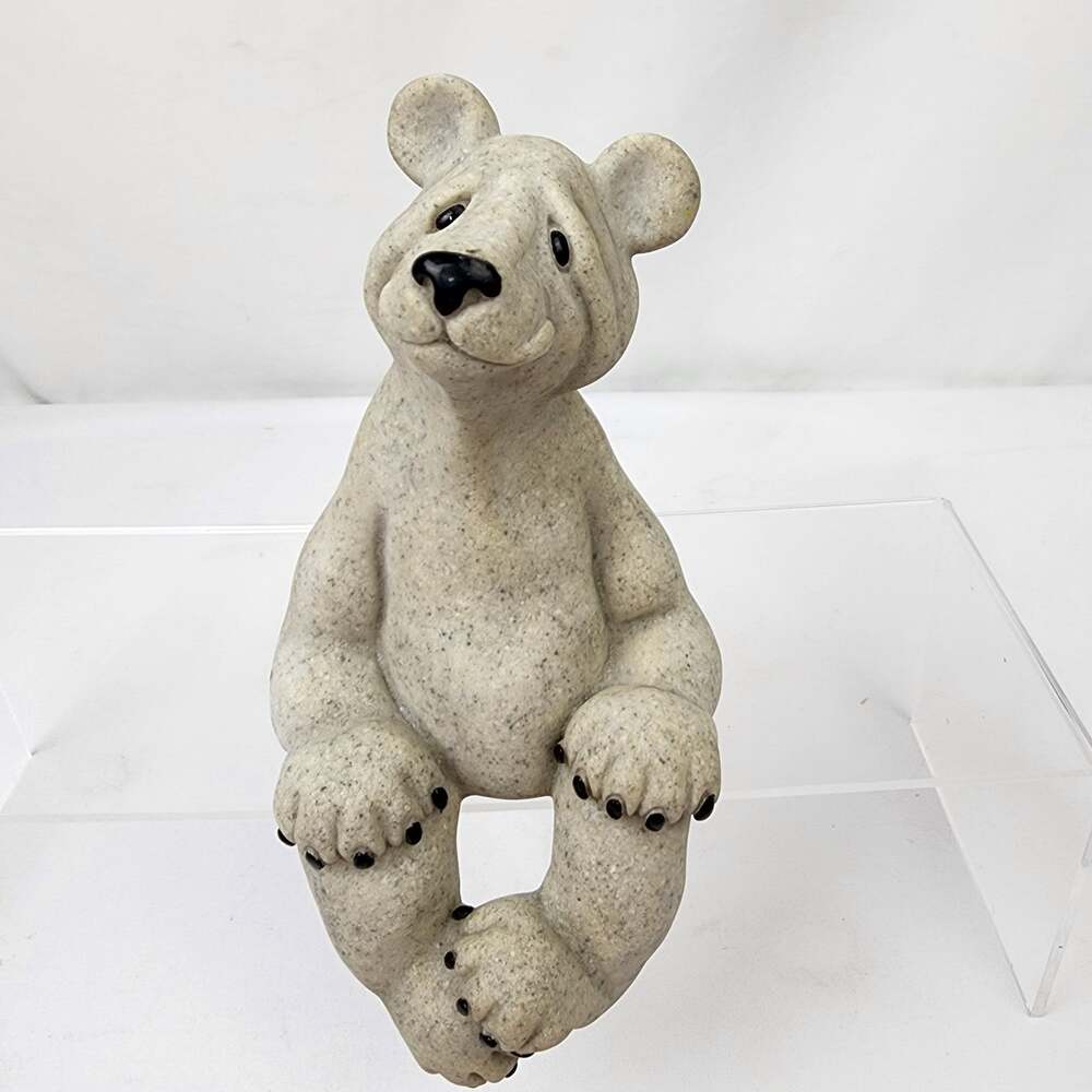 Quarry Critters "Stone" Resin Burrito Bear 8" Second Nature Design Shelf Sitter